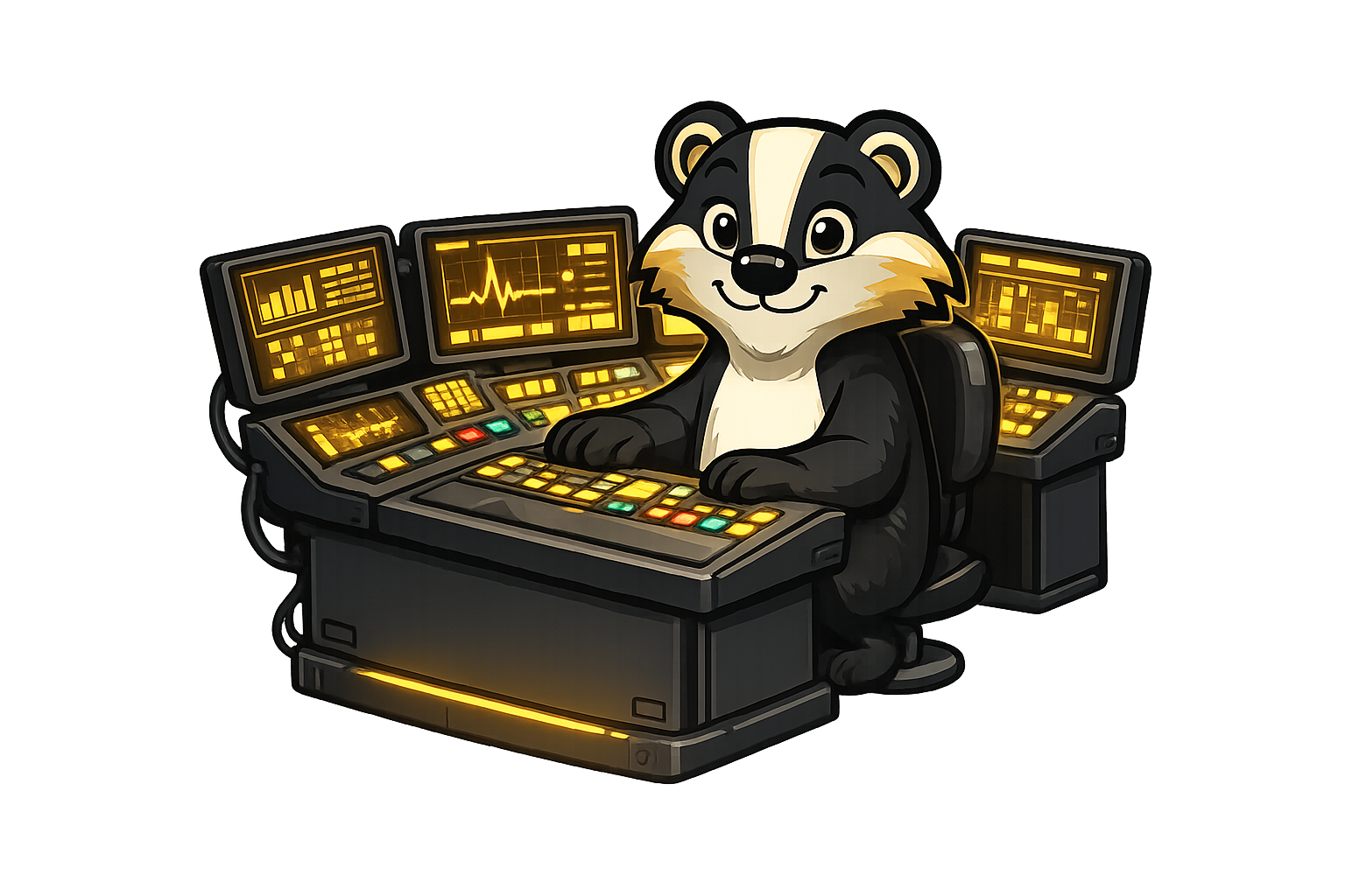 Kyvik at the control center